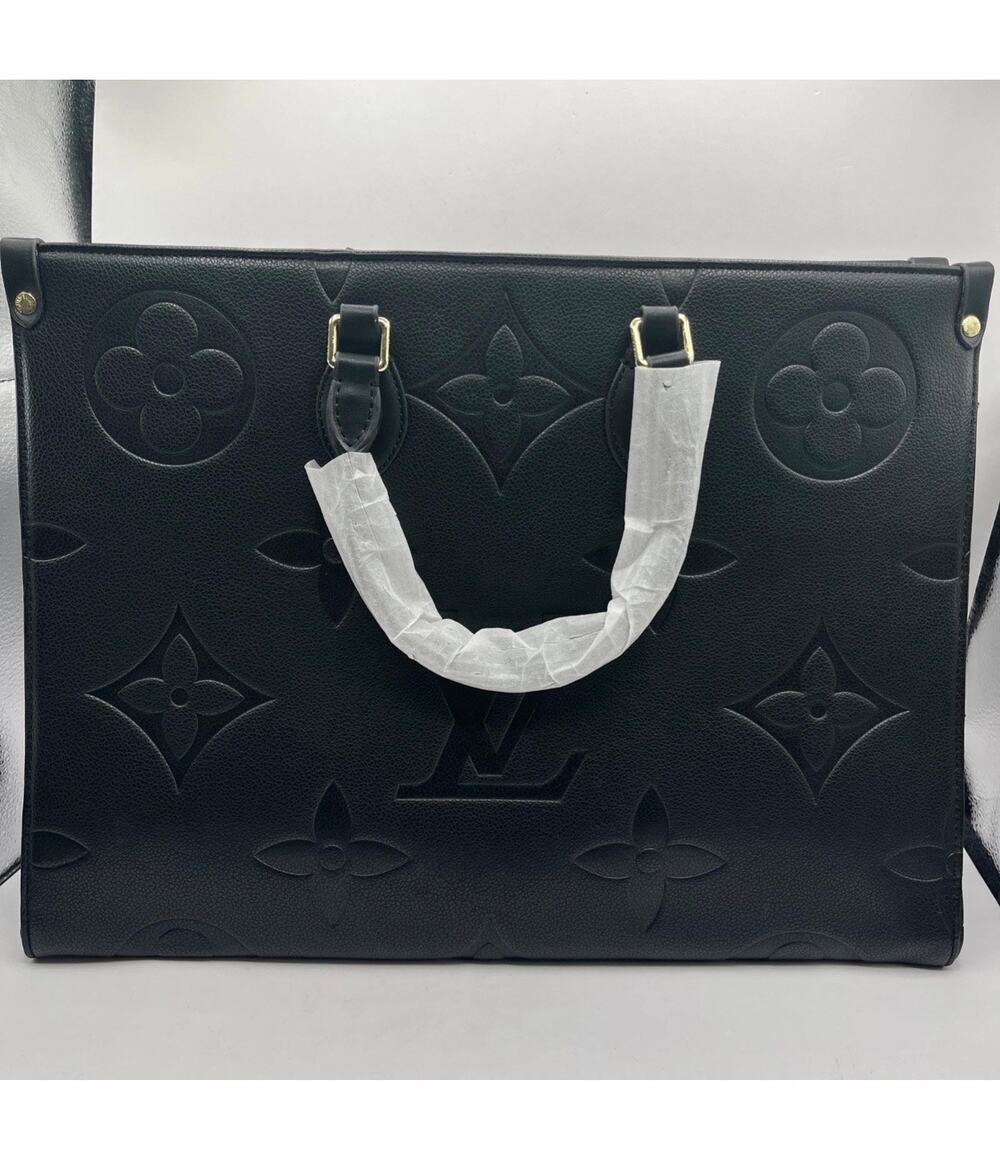 Louis Vuitton On The Go GM Empreinte Black Leather Tote Handbag Purse